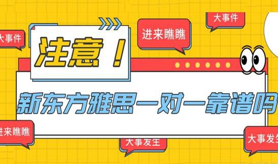 新东方雅思一对一靠谱吗