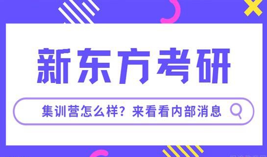天津新东方考研集训营怎么样