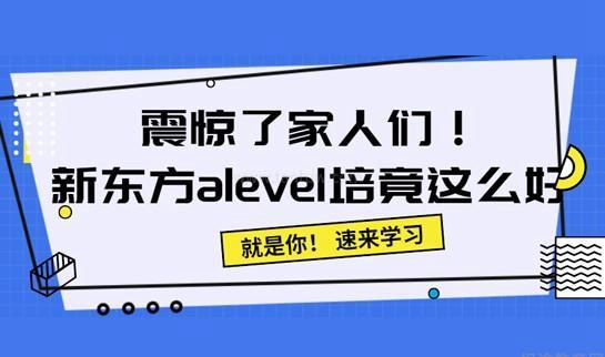 新东方alevel培训